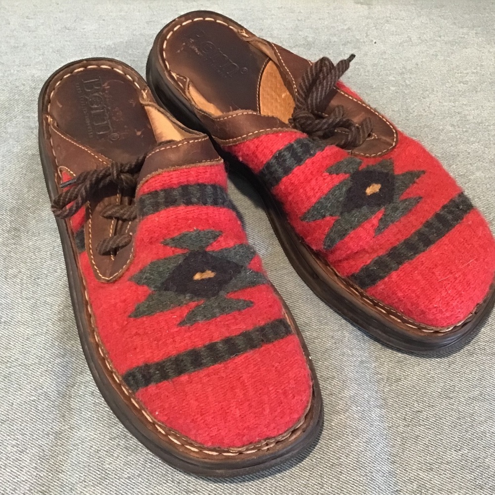 Born Clog Style Aztec Pattered Size EU 42
